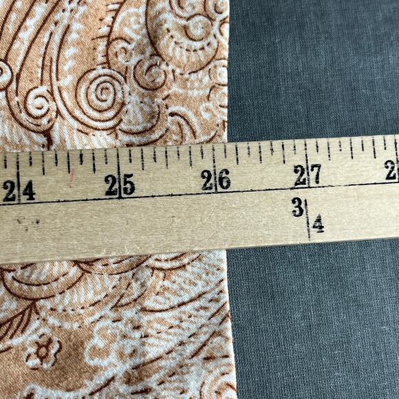 Tori Richard Shirt Mens Medium Brown Bandana Print Short Sleeve Button Up Casual - Picture 8 of 9